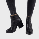 Botines Bucarest Negro Reptil