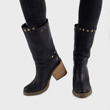 Botas Verona Negro Reptil