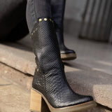 Botas Verona Negro Reptil
