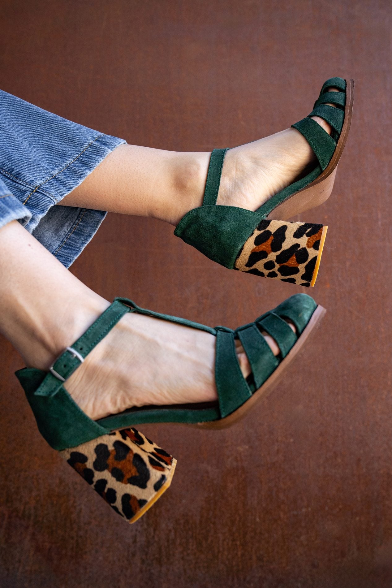 Sandalia Viena Verde Print