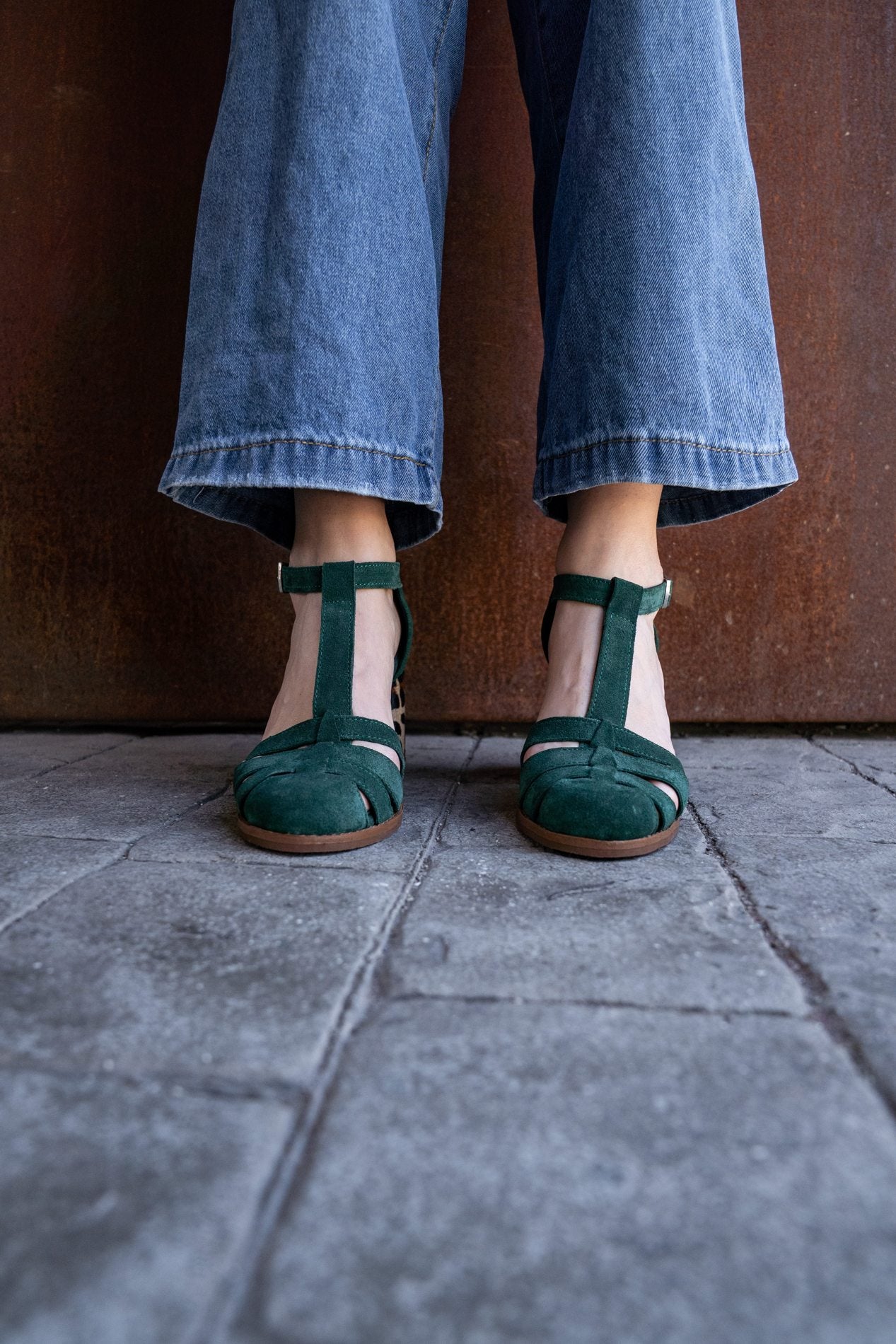 Sandalia Viena Verde Print