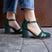 Sandalia Viena Verde Charol