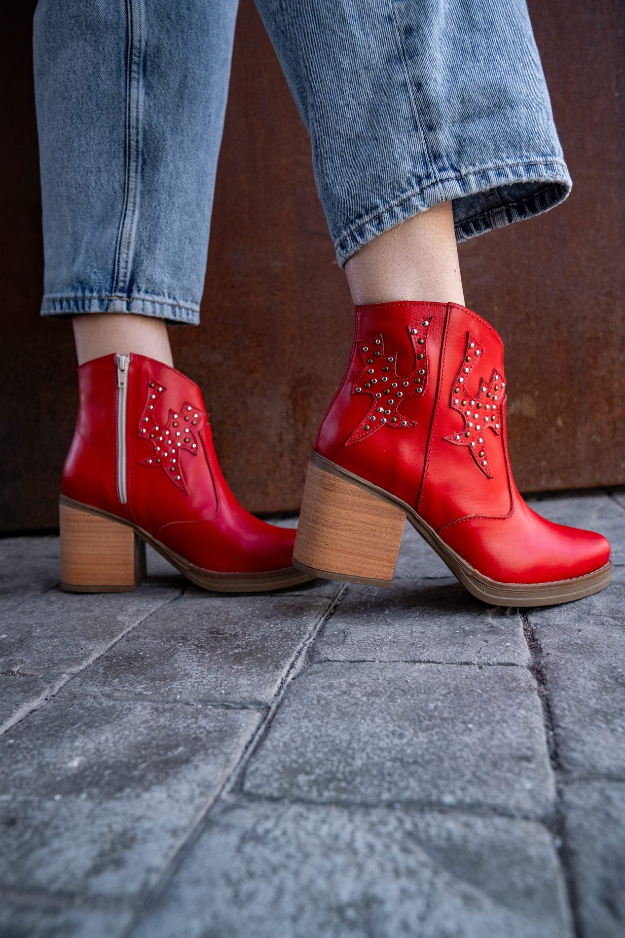 Botines Roma Rojo