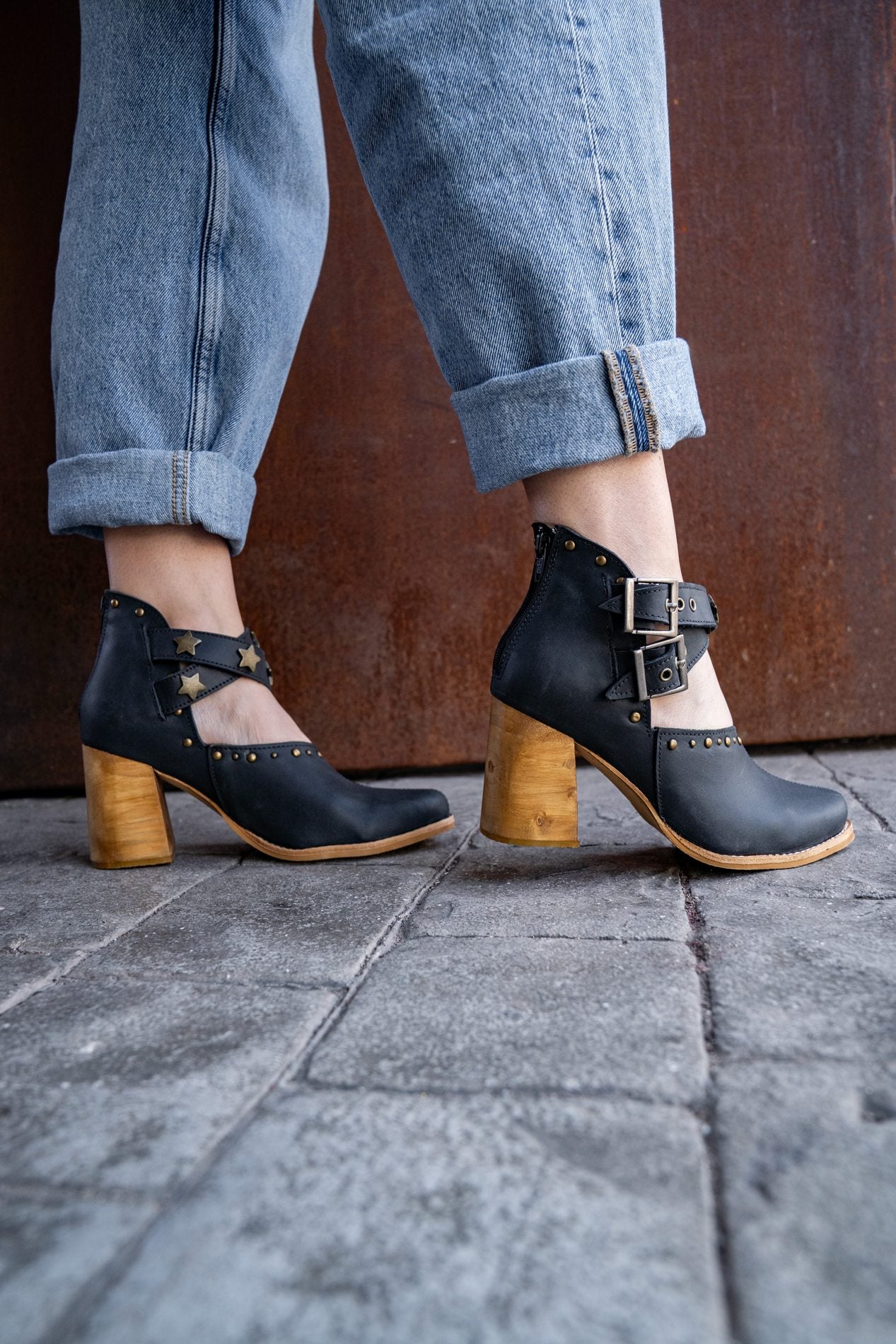 Botines Berna Negro Opaco