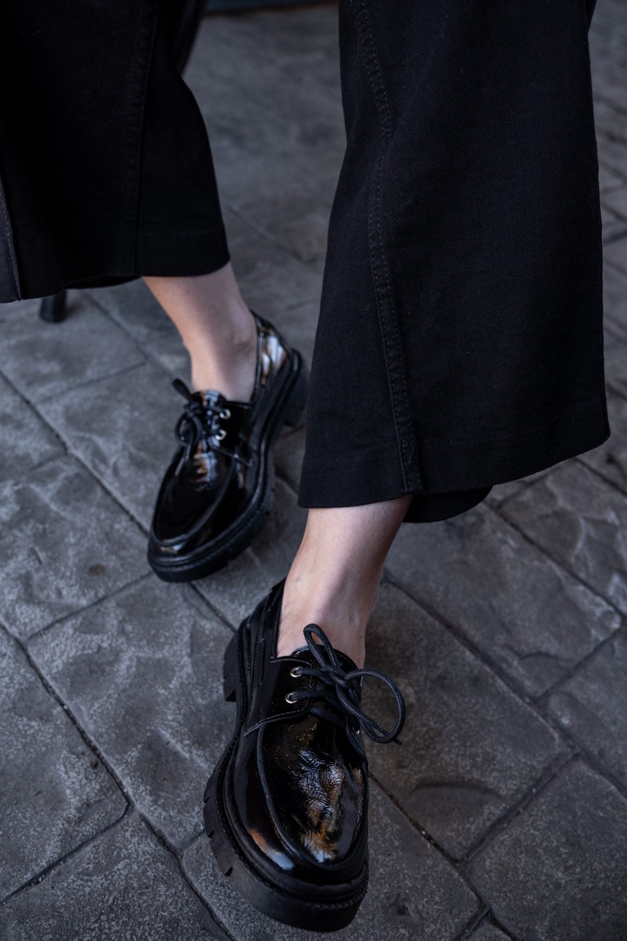 Mocasín Cannes Negro Charol