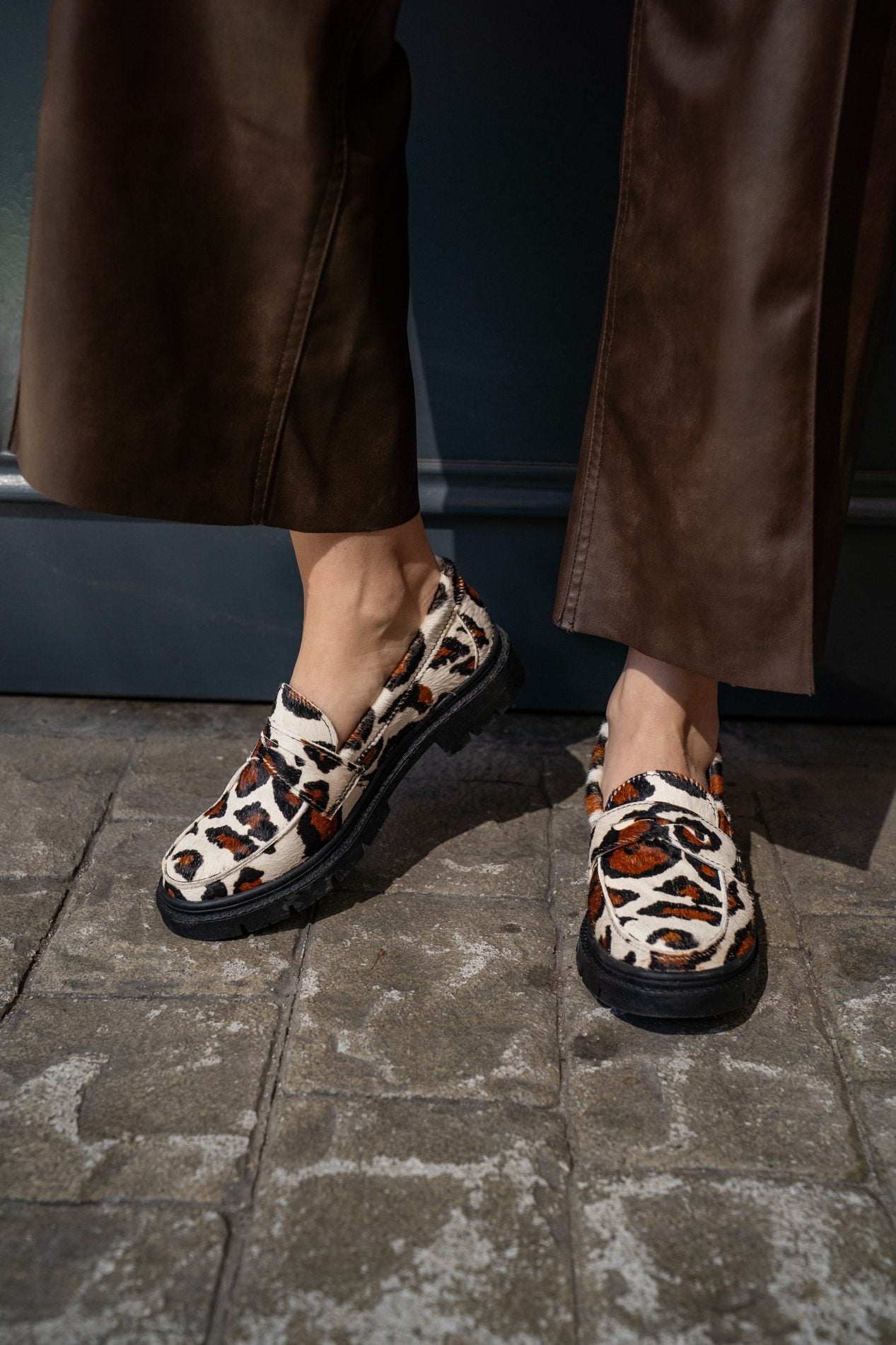 Mocasín Dublín Animal Print Piel