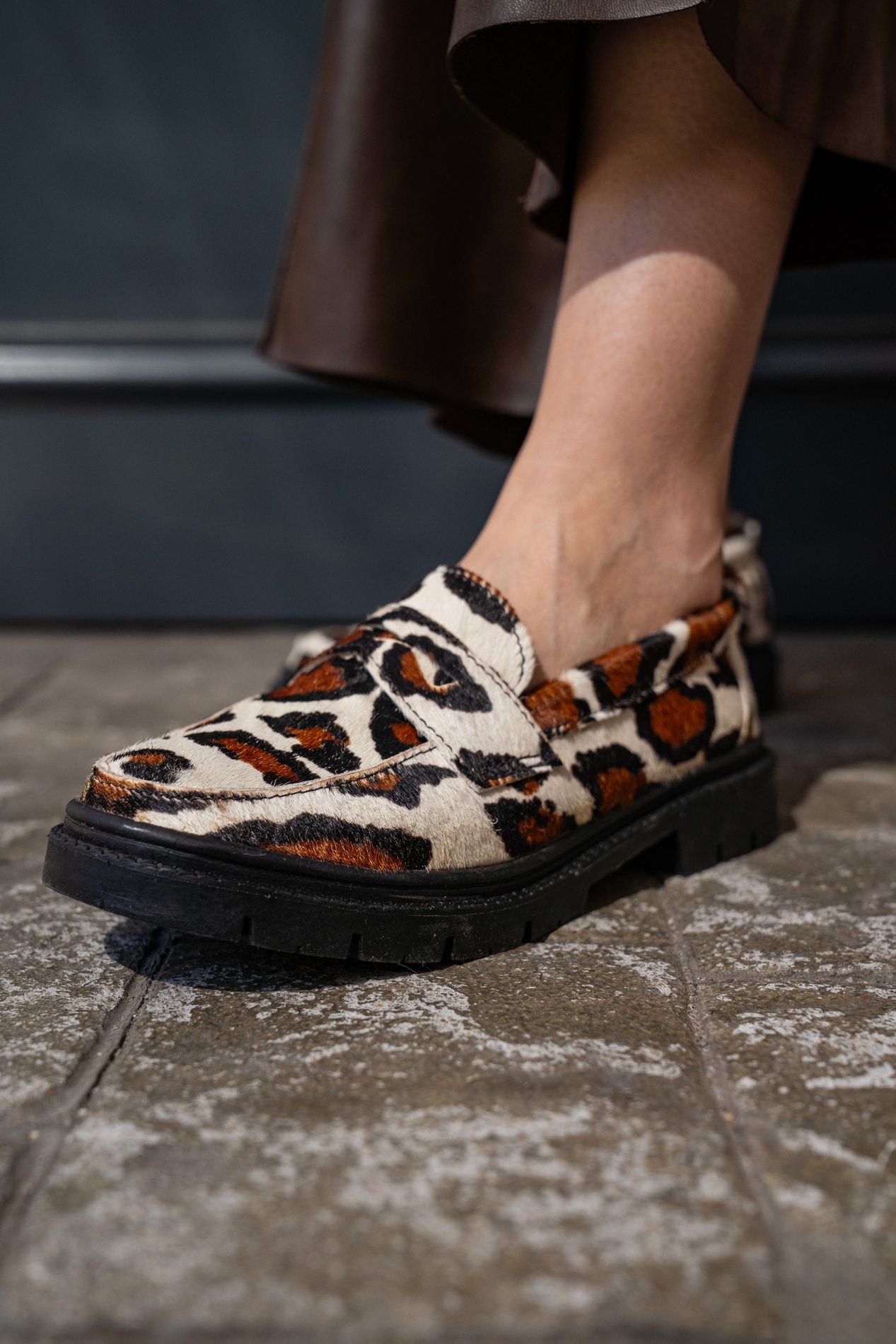 Mocasín Dublín Animal Print Piel