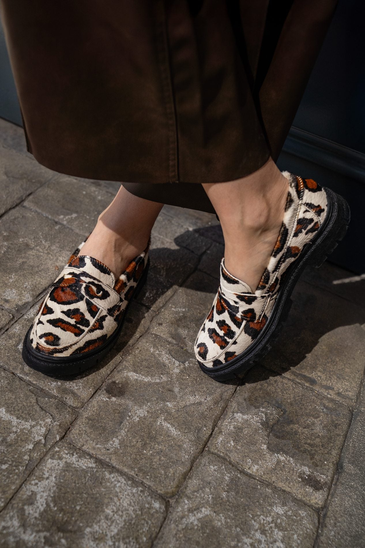 Mocasín Dublín Animal Print Piel