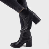 Botines Bucarest Negro Reptil