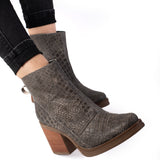 Botines Bucarest Taupe Reptil