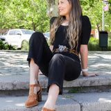 Sandalia Viena Café Print