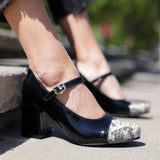 Sandalia Capri Negro Print