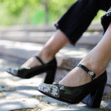 Sandalia Capri Negro Print