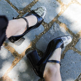 Sandalia Capri Negro Print