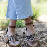 Sandalias Mónaco Café Rústico Print