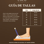 Guía de tallas Coco Calzados
